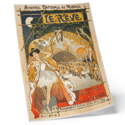 Plakatas svetainei „Sapnas“ (1891 m.), autorius Théophile Alexandre Steinlen