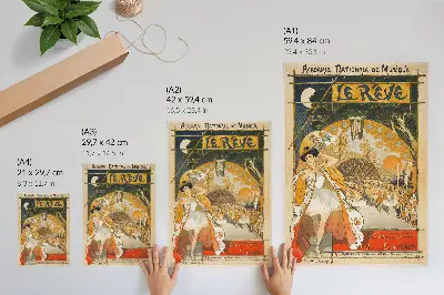 Plakatas svetainei Théophile Alexandre Steinlen kūrinys „Sapnas“ (1891 m.)
