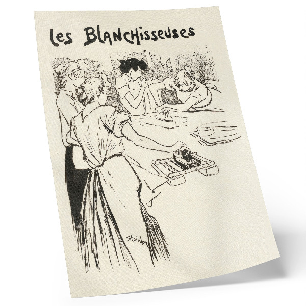 Plakatas „Les Blanchisseuses“ – teofilis Alexandre'as Steinlenas