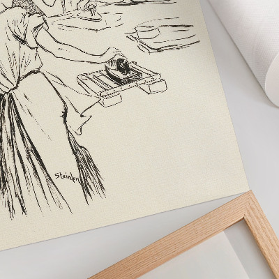 Plakatas „Les Blanchisseuses“ – teofilis Alexandre'as Steinlenas
