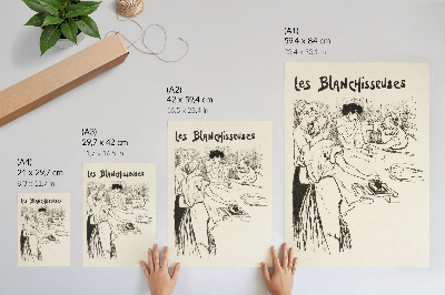 Plakatas „Les Blanchisseuses“ – teofilis Alexandre'as Steinlenas