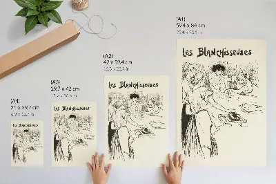 Plakatas su Alexandre Steinlen kūriniu „Les Blanchisseuses“