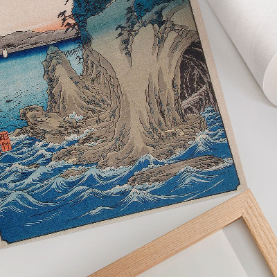Dekoratyvinis plakatas Įėjimas į urvą Enosimos saloje Sagami provincijoje, Nr. 15, Utagawa Hiroshige