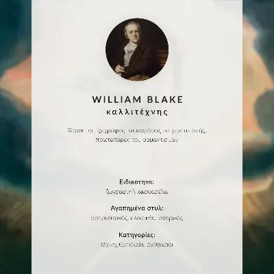 Dekoratyvinis plakatas William Blake akvarelė „Kristus kape, saugomas angelų“ (1805)