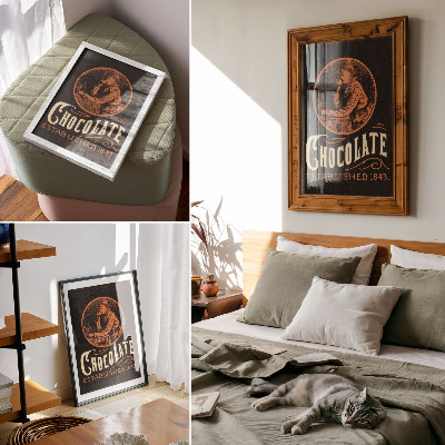 Sieninis plakatas Webbo šokoladas (1843 m.) – chromolitografija