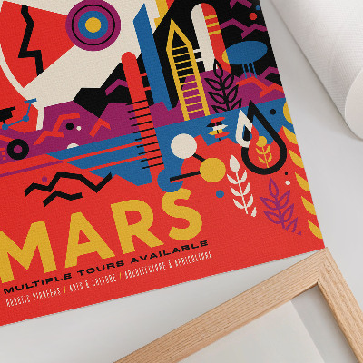 Plakatas svetainei Kosminė kelionė į Marso planetą