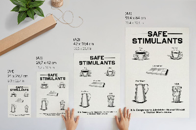 Dekoratyvinis plakatas Saugūs stimuliatoriai, kuriuos patvirtino Dominiono mokslinis absorbcijos komitetas