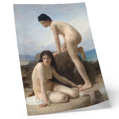Dekoratyvinis plakatas William Adolphe Bouguereau „Maudančios moterys“