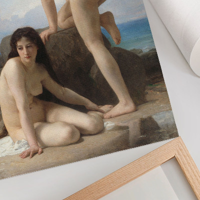 Dekoratyvinis plakatas William Adolphe Bouguereau „Maudančios moterys“