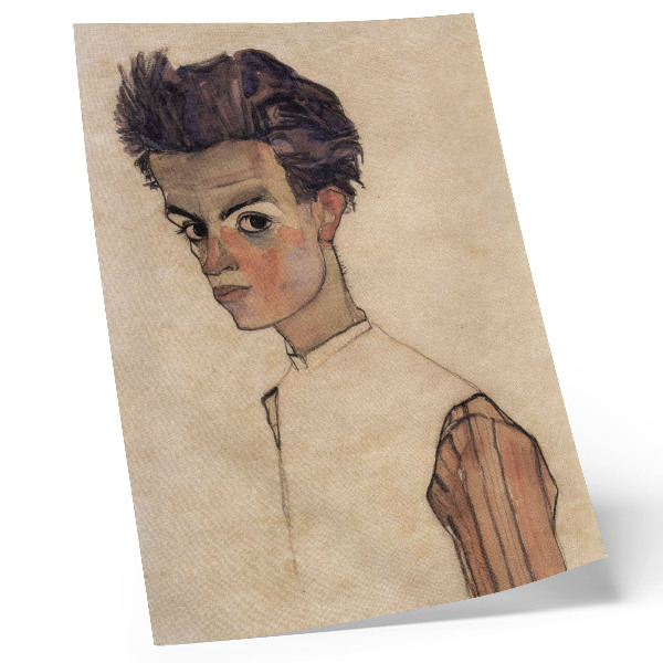 Sieninis plakatas Egono Schiele'o autoportretas (1910 m.)