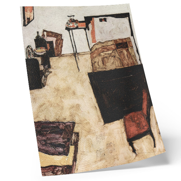 Plakatas Egono Schiele'o „Schiele's Salon in Neulengbach“ (1911 m.)