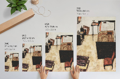 Plakatas Egono Schiele'o „Schiele's Salon in Neulengbach“ (1911 m.)