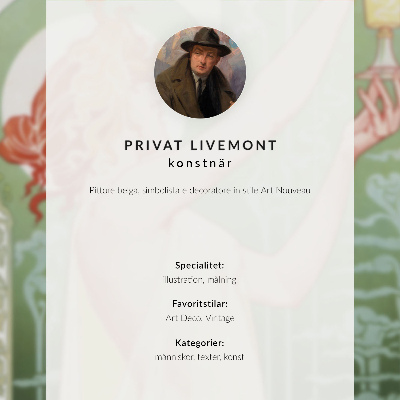 Dekoratyvinis plakatas Absinthe Robette chromolitografija „Privat Livemont“ (1896 m.)