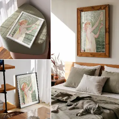 Dekoratyvinis plakatas „Absinthe Robette“ chromolitografija pagal Privat Livemont (1896 m.)