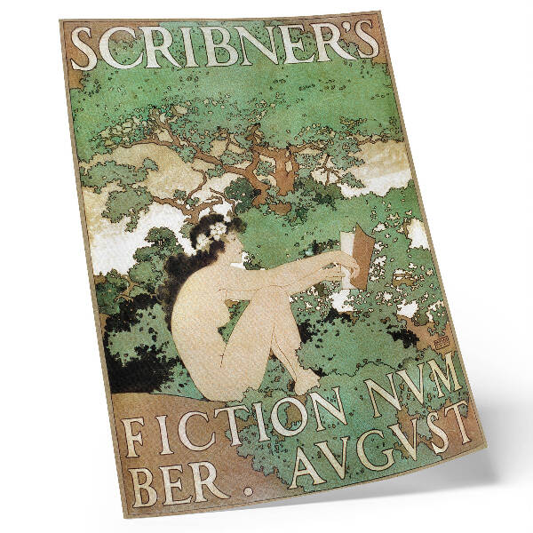 Plakatas svetainei „Nuoga moteris“, Maxfieldo Parrisho „Scribner's Fiction“ (1897 m.) numeris