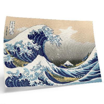 Plakatas Didžioji Kanagavos banga (1760–1849), Hokusai – japoniškas ukijo-e medžio graviūra