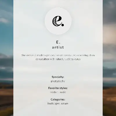 Spauda ant drobės kalnai, ežeras, debesys ir tiltas