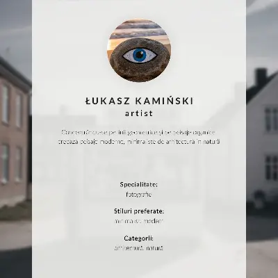 Spauda ant drobės minimalistinis architektūrinis vaizdas su žmogumi ant laiptų