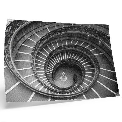 Spauda ant drobės Spiralinių laiptų architektūros elegancija