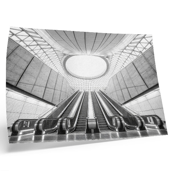 Plakatas ant drobės Minimalistinis interjero futuristinis architektūros