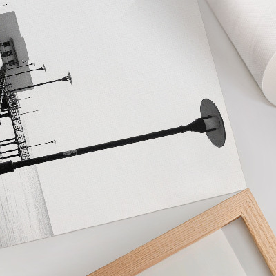 Plakatas ant drobės Minimalistinis tiltas, tiesiaeigė architektūra
