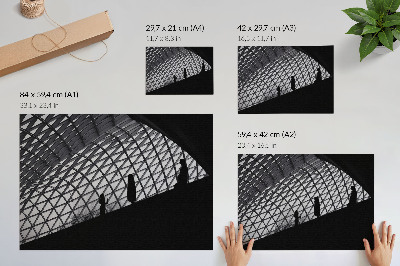Plakatas ant drobės Modernus stogo silueto kontrastas