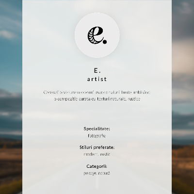 Plakatas Žalias miškas, serpantinis kelias, rami atmosfera