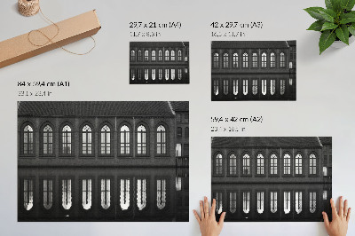 Plakatas ant drobės Simetrija, atspindys, architektūrinė elegancija, harmonija