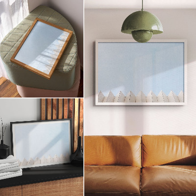 Spauda ant drobės Moderni architektūra minimalistinės linijos