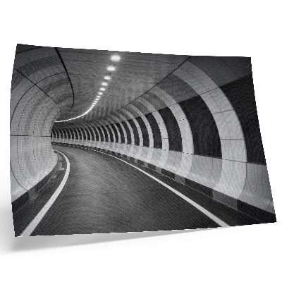 Plakatas ant drobės Modernus geometrinis erdvinis tunelis