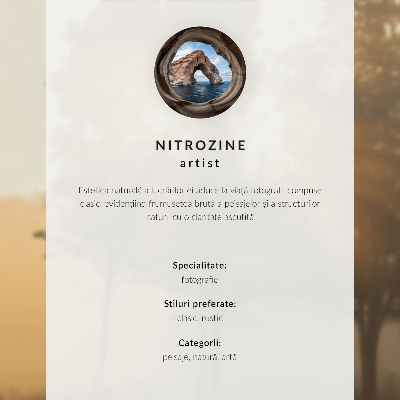 Plakatas ant drobės Miglota miško panorama, pilna žalių ir pilkų spalvų