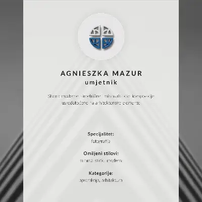 Spauda ant drobės simetrija, linijos, monochromatizmas ir dinamiška kompozicija