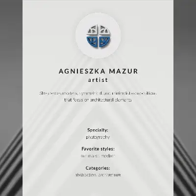 Spauda ant drobės simetrija, linijos, monochromatizmas ir dinamiška kompozicija