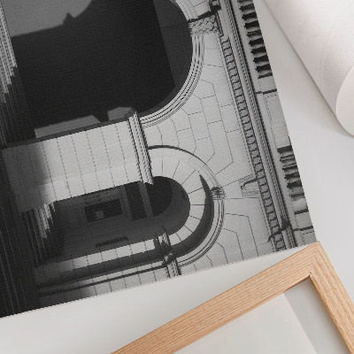 Plakatas ant drobės Elegantiška architektūra klasikinės arkos šešėliai