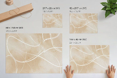 Plakatas ant drobės Harmoningos linijos, subtilios spalvos, ramybė