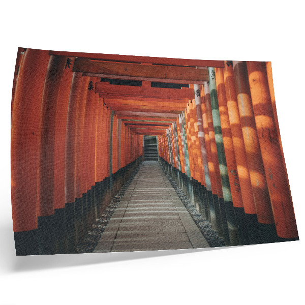 Plakatas ant drobės Oranžinių tunelių kolonų simetrijos gylis