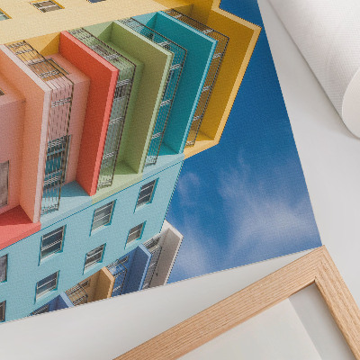 Plakatas Spalvų energija šiuolaikinėje architektūroje