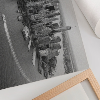 Plakatas Moderni miesto dangoraižių panorama