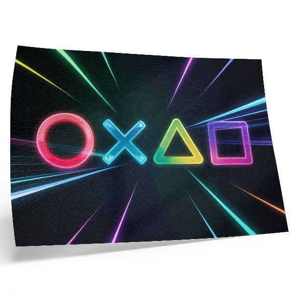 Plakatas Neoninės geometrinės figūros juda