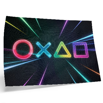 Plakatas Neoninės geometrinės figūros juda