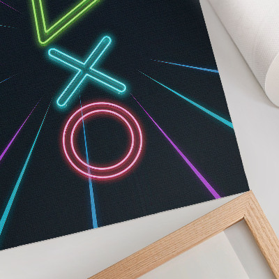 Spauda ant drobės Neoninės formos, dinamiškos spalvos, futuristinis