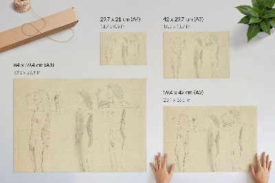 Plakatas ant drobės Ferdinando Hodlerio „Dienos studija (tiesa)“