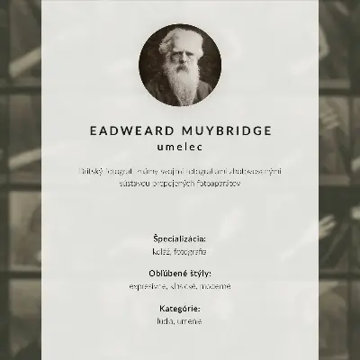 Plakatas Eadweardo Muybridge'o nuotrauka „Gyvūnų judėjimo lentelė Nr. 695“ (1887 m.)
