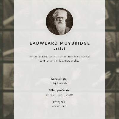 Plakatas Nutukusi moteris eina. Eadweardo Muybridge'o fototipas, 1887 m.