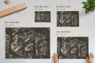Plakatas „Gotikinė arka“ (išleista 1800–1809 m.), autorius Giovanni Battista Piranesi