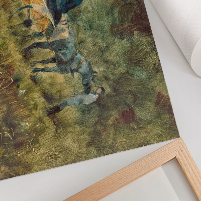 Spauda ant drobės Henri de Toulouse-Lautrec didelės raiškos paveikslas „Spąstai“ (1880 m.)