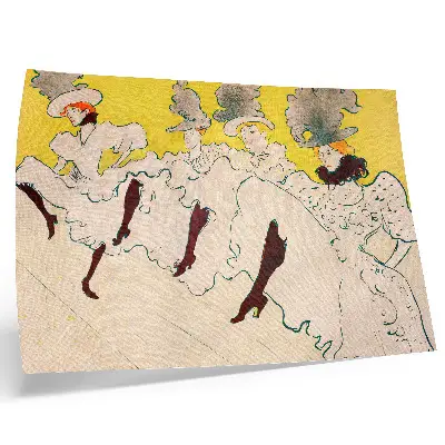 Plakatas ant drobės Henri de Toulouse-Lautrec kūrinio „The Troupe of Mademoiselle Eglantine“ (1896 m.) didelės raiškos spaudinys