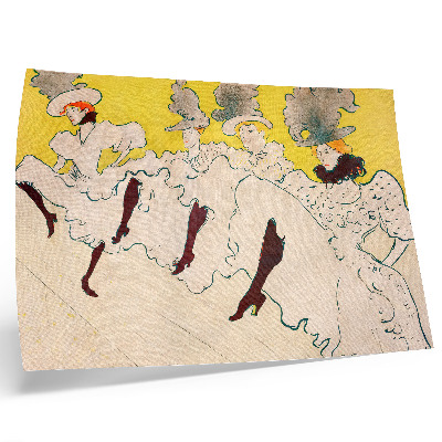 Plakatas ant drobės „The Troupe of Mademoiselle Eglantine“ (1896 m.) didelės raiškos Henri de Toulouse-Lautrec spaudinys