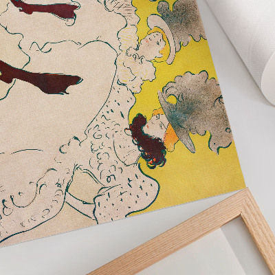 Plakatas ant drobės „The Troupe of Mademoiselle Eglantine“ (1896 m.) didelės raiškos Henri de Toulouse-Lautrec spaudinys