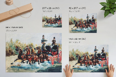 Plakatas Puikus suvenyras iš Promenade des Anglais (1880 m.) didelės raiškos Henri de Toulouse-Lautrec spaudinys